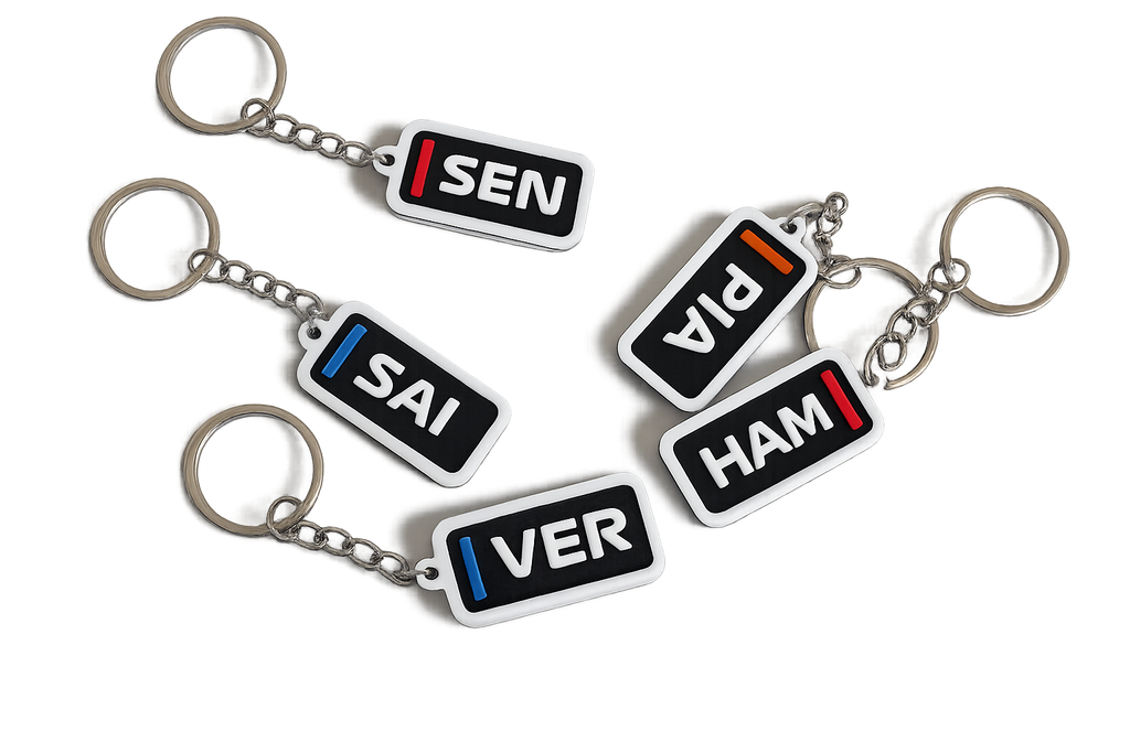 F1 Driver Tag Keychain