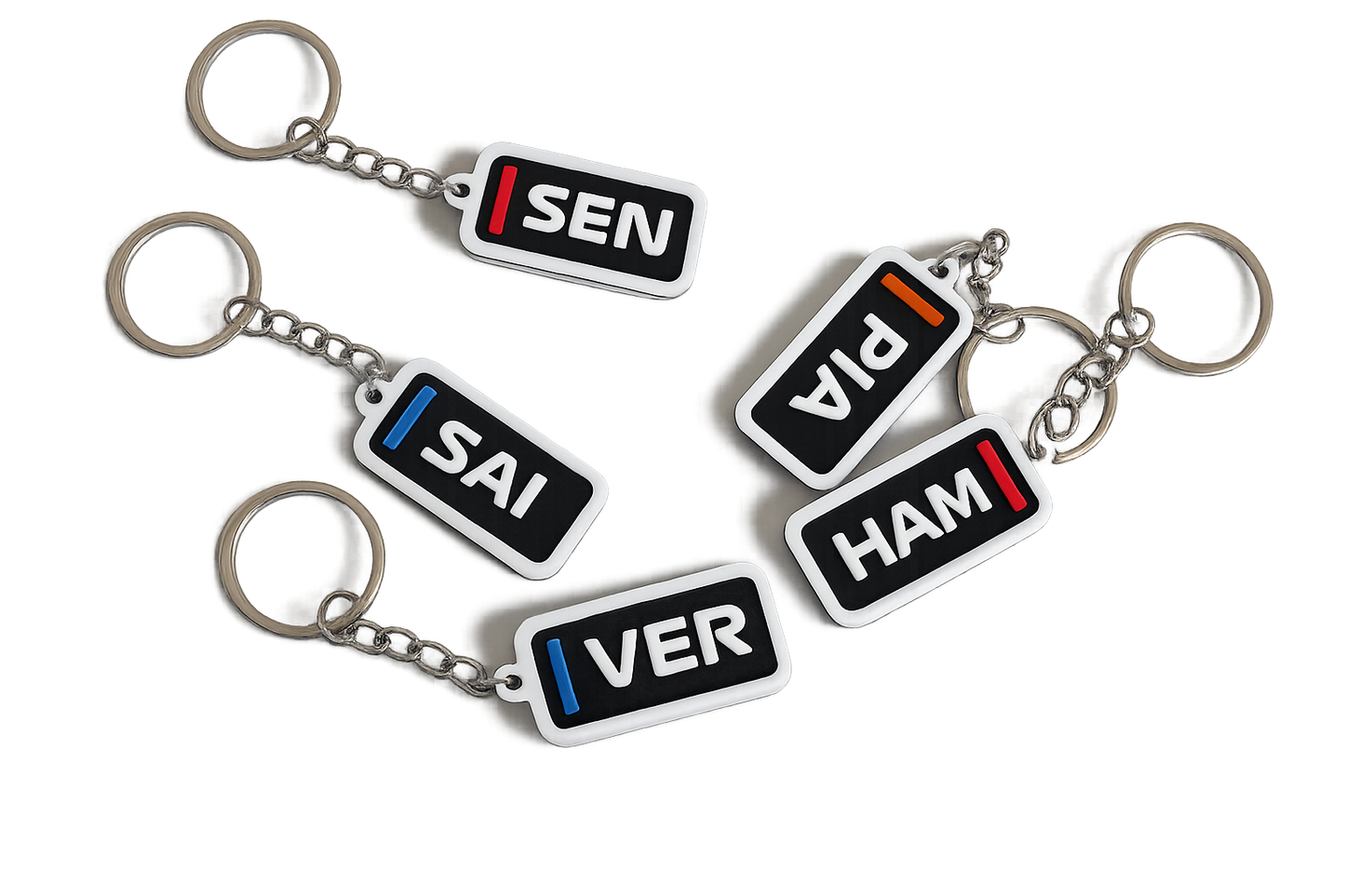 F1 Driver Tag Keychain