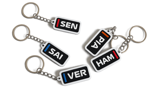 F1 Driver Tag Keychain